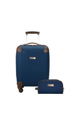 Kit mala de bordo e Necessaire Dijon Class Azul